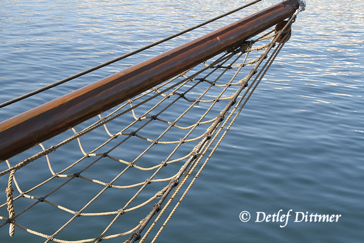 Bugspriet eines Segelschiffes