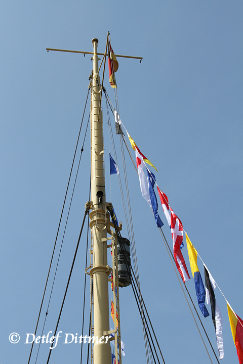 Mast eines Segelschiffes
