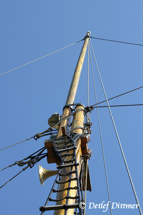 Mast eines Segelschiffes