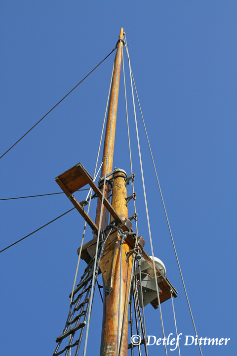 Mast eines Segelschiffes