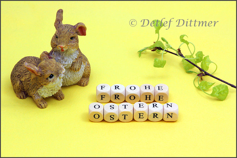 Ostergru mit Deko