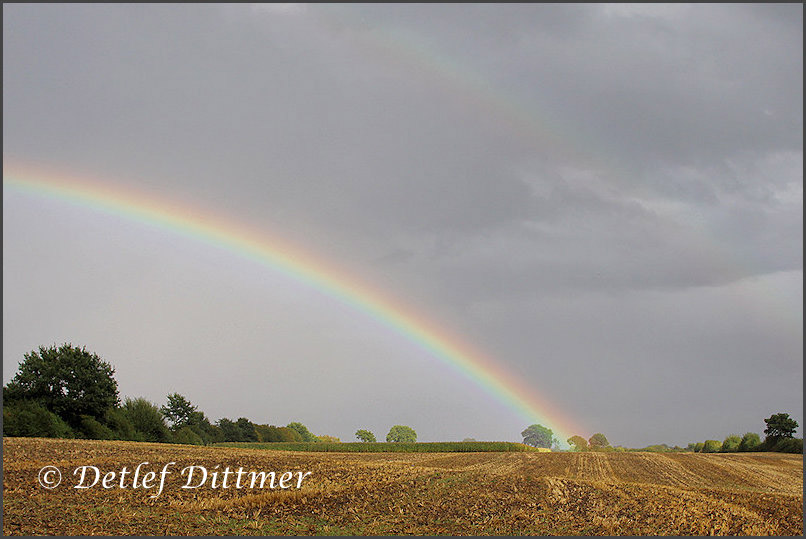 Regenbogen im Sptsommer