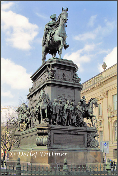 das Reiterstandbild "Friedrich der Groe" in Berlin