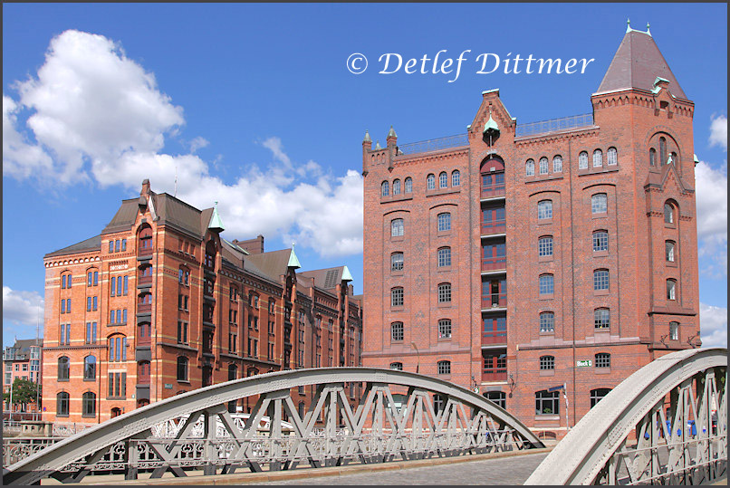 in der Speicherstadt von Hamburg