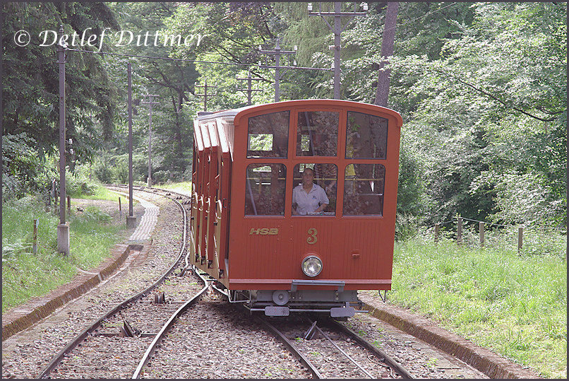 die obere Bergbahn, die hinauf auf den Knigstuhl fhrt