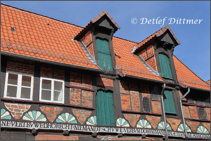 Ein altes Fachwerkhaus (ehemaliger Speicher) in Lneburg