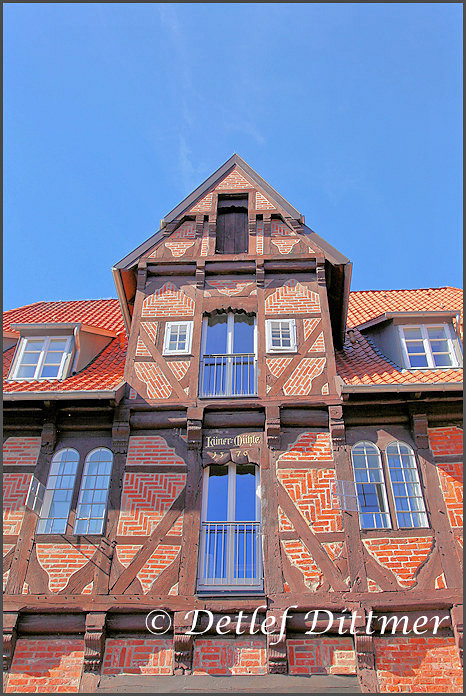 Die Giebelfront der Lner Mhle in Lneburg