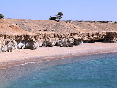 Der Strand von Michaliou Kipos, Karpathos