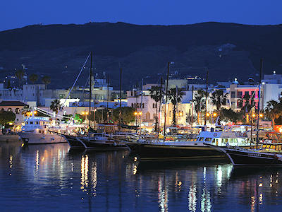 Hafen von Kos-Stadt am Abend